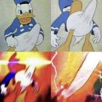 Donald Duck erection meme
