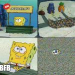 Spongebob Stand template | JACKNJELLIFY; BFB | image tagged in spongebob stand template | made w/ Imgflip meme maker