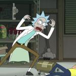 Rick shouting at Morty