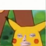 Am I a joke to you pikachu version meme