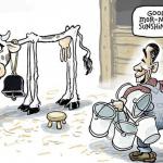 milking the cow meme
