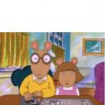 ARTHUR AND D.W. SHOCKED AT THE INTERNET
