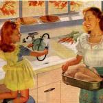 Vintage Thanksgiving Mom and Daughter meme