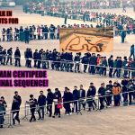 long line | WALK IN TRYOUTS FOR; THE HUMAN CENTIPEDE 3; THE FINAL SEQUENCE! | image tagged in long line | made w/ Imgflip meme maker