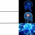Galaxy Brain (3 brains) meme