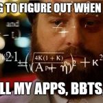 Hangover Allen | ME TRYING TO FIGURE OUT WHEN I OVULATE; USING ALL MY APPS, BBTS, & OPKS | image tagged in hangover allen | made w/ Imgflip meme maker