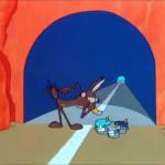 WILE E. COYOTE PAINTS A TUNNEL