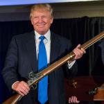Trump Holding A Gun