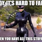latex lucy | BOY, IT'S HARD TO FART; WHEN YOU HAVE ALL THIS STUFF ON | image tagged in latex lucy | made w/ Imgflip meme maker