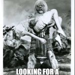 Upvote if you get the reference. | JUST A RANDOM PICTURE OF A MORLOCK; LOOKING FOR A BUN FOR HIS WEENA. | image tagged in morlock | made w/ Imgflip meme maker