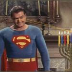 Superman Lighting The Menorah