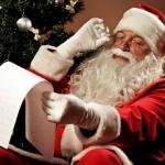 Santa checking his list