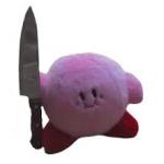 kirby with knife