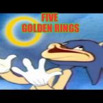 Derp Sonic | FIVE GOLDEN RINGS | image tagged in derp sonic | made w/ Imgflip meme maker