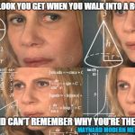 nazare confusa | THE LOOK YOU GET WHEN YOU WALK INTO A ROOM; AND CAN'T REMEMBER WHY YOU'RE THERE; MAYNARD MODERN MEDIA | image tagged in nazare confusa | made w/ Imgflip meme maker