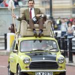Mr. Bean on car