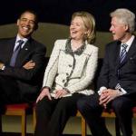Clintons Obama Laughing Trump Foundation