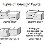 That’s your problem... | Failing your test because you spent last night looking at memes. | image tagged in types of faults,memes | made w/ Imgflip meme maker