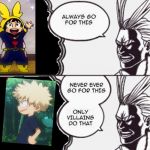 all might only villains | image tagged in all might only villains | made w/ Imgflip meme maker