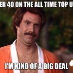Im kind of a big deal | I’M NUMBER 40 ON THE ALL TIME TOP USERS LIST; I’M KIND OF A BIG DEAL | image tagged in im kind of a big deal,imgflip,imgflip users,imgflip points,imgflip humor,memes | made w/ Imgflip meme maker