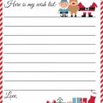 Wish List Template. (All lines have type boxes. Even down by Love,.) | image tagged in wish list to santa | made w/ Imgflip meme maker
