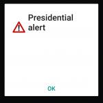 Presidential text message