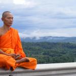 Buddhist Monk meditating