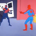Pointing Spider-Man 2099 meme