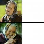 old women drake meme TN