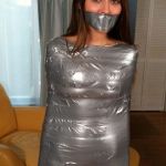 Girl | WHEN YOU MUMMIFY YOUR GIRLFRIEND; INTO A MUMMY WITH A DUCT TAPE | image tagged in girl | made w/ Imgflip meme maker