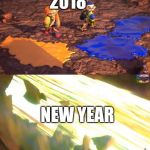 Inklings | 2018; NEW YEAR | image tagged in inklings,splatoon,happy new year,memes | made w/ Imgflip meme maker