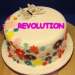 BIRTHDAY BUTTERFLY CAKE | REVOLUTION | image tagged in birthday butterfly cake | made w/ Imgflip meme maker