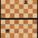 Chess Knight takes Bishop