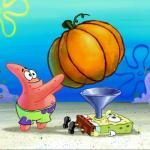 SpongeBob pumpkin funnel meme