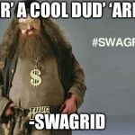 swagrid | YER’ A COOL DUD’ ‘ARRY; -SWAGRID | image tagged in swagrid | made w/ Imgflip meme maker