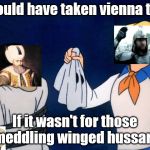 scooby doo meddling kids | I would have taken vienna too, If it wasn't for those meddling winged hussars | image tagged in scooby doo meddling kids | made w/ Imgflip meme maker