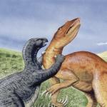 Iguanodon stabbing Baryonyx