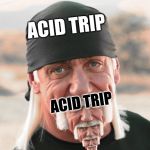 hulk chin | ACID TRIP; ACID TRIP | image tagged in hulk chin | made w/ Imgflip meme maker