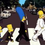 The Simpsons Abbey Road meme