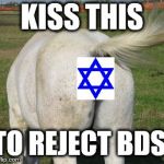 Horse's ass | KISS THIS; TO REJECT BDS. | image tagged in horse's ass | made w/ Imgflip meme maker