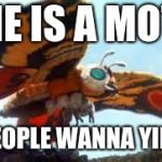 Mothra | SHE IS A MOTH; YET PEOPLE WANNA YIFF HER | image tagged in mothra | made w/ Imgflip meme maker