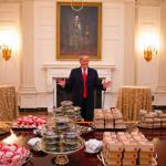 Trump hamburger buffet
