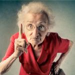 Old Woman Shaking Finger meme