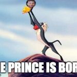 lion king | THE PRINCE IS BORN! | image tagged in lion king | made w/ Imgflip meme maker