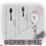 Transgender Spork | CONFUSED SPORK | image tagged in transgender spork | made w/ Imgflip meme maker