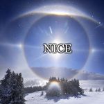 Sunbows | NICE | image tagged in sun dog,halo,nice,snow,sun,sunbow | made w/ Imgflip meme maker