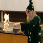 Science teacher | WELCOME TO HOGWARTS; WHERE WE BURN MONEY FOR FUN AND PAPERS | image tagged in science teacher | made w/ Imgflip meme maker