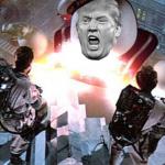 Trump destroys USA with his tiny hands meme