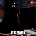 Cringy but genius | ITS MEME | image tagged in shadow bonnie,fnaf 3,fnaf2 | made w/ Imgflip meme maker
