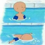 Caillou in the Pool meme
